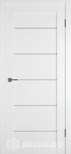 фото: Межкомнатная дверь Эмалекс 27 Сатин белый