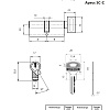 фото:  Цилиндровый механизм Apecs SC-110-Z-C №2