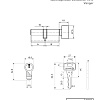 фото:  Цилиндровый механизм Vanger YC-70(30C/40)-C №2